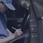 Driver recording delivery on paper